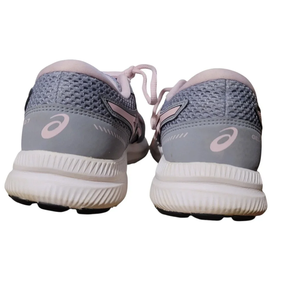 ASICS Gel-Contend 7 Womens Running Shoes Grey Pink 1012A911 Low‎ Top Sneakers